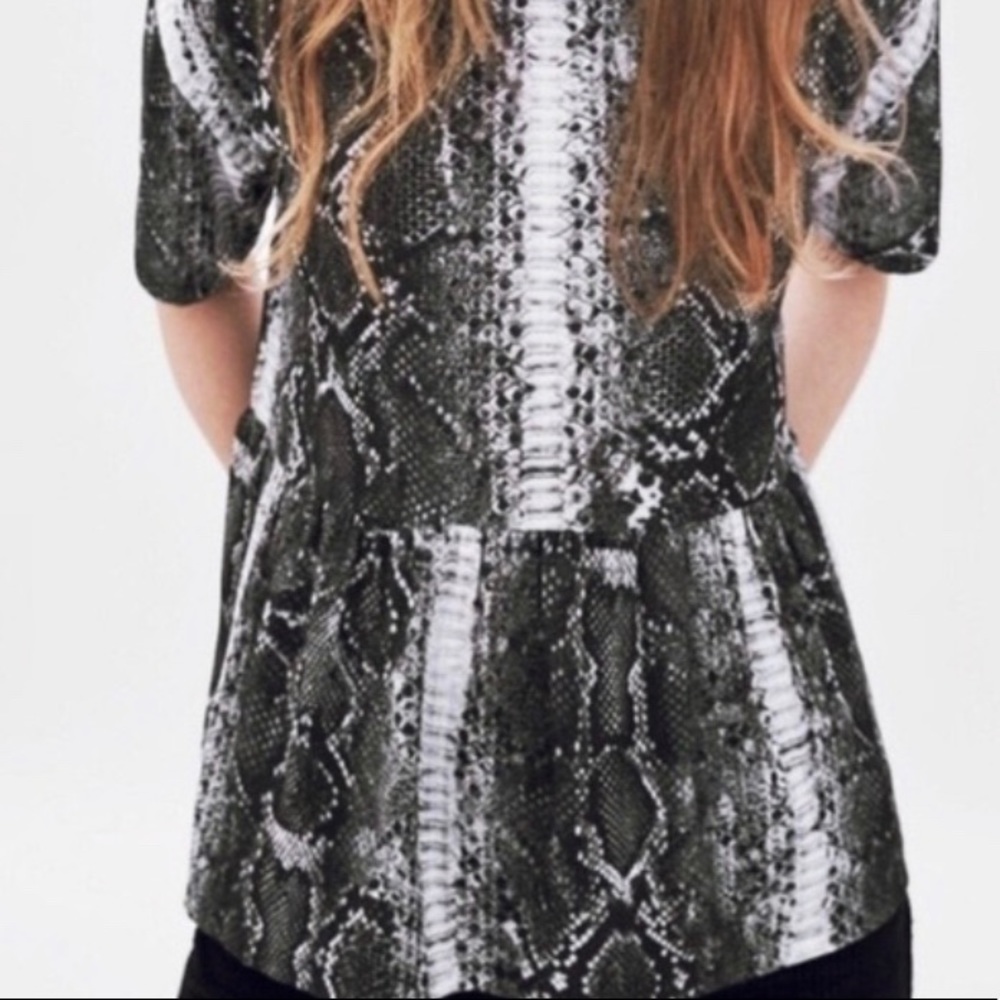 Zara peplum top NWT
